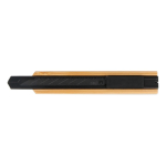 Couteau de bricolage avec poignée en bambou écologique couleur noir deuxième vue