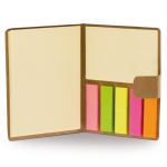 Bloc-notes avec différents formats et couleurs de bandes adhésives couleur marron deuxième vue