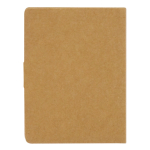 Bloc-notes avec différents formats et couleurs de bandes adhésives couleur marron troisième vue