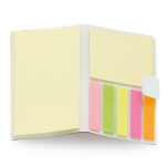 Bloc-notes avec différents formats et couleurs de bandes adhésives couleur blanc deuxième vue