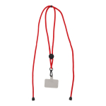 Lanière pour téléphone avec cordon ajustable en plusieurs couleurs couleur rouge