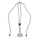 Lanière pour téléphone avec cordon ajustable en plusieurs couleurs couleur gris clair