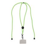 Lanière pour téléphone avec cordon ajustable en plusieurs couleurs couleur vert lime