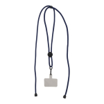 Lanière pour téléphone avec cordon ajustable en plusieurs couleurs couleur bleu foncé