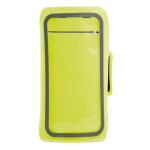Brassard sportif en néoprène pour la plupart des smartphones couleur jaune fluorescent deuxième vue