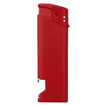 Briquet électronique 2 en 1 avec décapsuleur en bas couleur rouge troisième vue