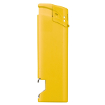 Briquet électronique 2 en 1 avec décapsuleur en bas couleur jaune troisième vue
