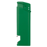 Briquet électronique 2 en 1 avec décapsuleur en bas couleur vert troisième vue