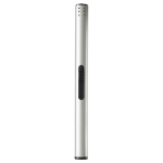 Long briquet en aluminium avec bouton sur le côté couleur argenté deuxième vue