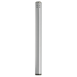 Long briquet en aluminium avec bouton sur le côté couleur argenté troisième vue