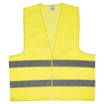 Gilet de sécurité jaune avec 2 bandes réfléchissantes pour adulte couleur jaune