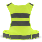 Gilet de sécurité avec bandes réfléchissantes et taille réglable couleur jaune