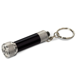 Petit porte-clés original avec lampe de poche en aluminium MiniLight couleur noir