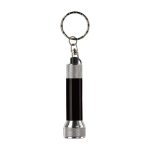 Petit porte-clés original avec lampe de poche en aluminium MiniLight couleur noir deuxième vue