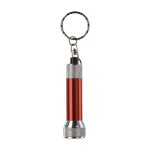 Petit porte-clés original avec lampe de poche en aluminium MiniLight couleur rouge deuxième vue