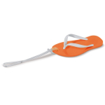 Porte-clés d’été en forme de tongs avec corps en EVA Menorca couleur orange