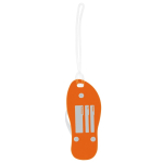 Porte-clés d’été en forme de tongs avec corps en EVA Menorca couleur orange deuxième vue