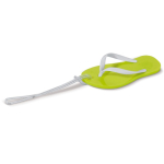 Porte-clés d’été en forme de tongs avec corps en EVA Menorca couleur vert lime