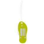 Porte-clés d’été en forme de tongs avec corps en EVA Menorca couleur vert lime deuxième vue