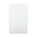 Porte-badge transparent vertical pour lanière 7,5x12 cm couleur transparent