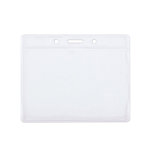 Porte-badge transparent horizontal pour lanière couleur transparent