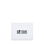 Porte-badge transparent horizontal pour lanière vue principale