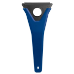 Grattoir à glace 3-en-1 en plastique recyclé avec 3 fonctions couleur bleu deuxième vue