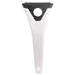 Grattoir à glace 3-en-1 en plastique recyclé avec 3 fonctions couleur blanc deuxième vue