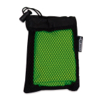 Serviette sport personnalisée en microfibre avec housse Crossfit couleur vert