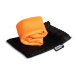 Serviette sport personnalisée en microfibre avec housse Crossfit couleur orange deuxième vue