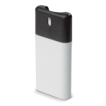 Spray antibactérien pour les mains de poche personnalisable 20 ml couleur blanc/noir deuxième vue