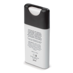 Spray antibactérien pour les mains de poche personnalisable 20 ml couleur blanc/noir troisième vue
