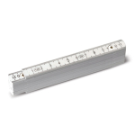 Mètre pliant de menuisier personnalisé de 1m Carpenter couleur blanc