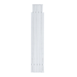 Mètre pliant de menuisier personnalisé de 1m Carpenter couleur blanc troisième vue