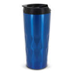Verre thermos au design géométrique original de vagues 450ml Waves couleur bleu