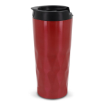 Verre thermos au design géométrique original de vagues 450ml Waves couleur rouge sixième vue