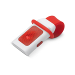 Lampe pliable pour vêtements ou sacs idéale pour sports nocturnes couleur rouge deuxième vue
