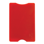 Porte-cartes rigide en plusieurs couleurs avec protection RFID couleur rouge deuxième vue