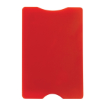 Porte-cartes rigide en plusieurs couleurs avec protection RFID couleur rouge troisième vue