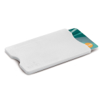 Porte-cartes rigide en plusieurs couleurs avec protection RFID couleur blanc quatrière vue