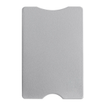 Porte-cartes rigide en plusieurs couleurs avec protection RFID couleur argenté troisième vue