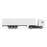 Mini camion promotionnel en plastique au format compact couleur blanc troisième vue
