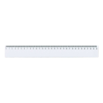 Règle en plastique blanc pour personnalisation 30 cm couleur blanc