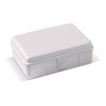 Boîte à lunch rectangulaire avec fermeture clip fabrication UE 950 ml couleur blanc