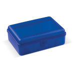 Boîte à lunch rectangulaire avec fermeture clip fabrication UE 950 ml couleur bleu transparent