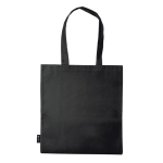 Sac en non-tissé en plusieurs couleurs avec anses longues 75 g/m² couleur noir troisième vue