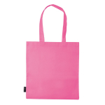 Sac en non-tissé en plusieurs couleurs avec anses longues 75 g/m² couleur rose troisième vue