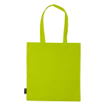 Sac en non-tissé en plusieurs couleurs avec anses longues 75 g/m² couleur vert lime troisième vue