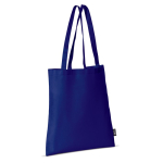 Sac en non-tissé en plusieurs couleurs avec anses longues 75 g/m² couleur bleu foncé