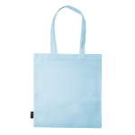 Sac en non-tissé en plusieurs couleurs avec anses longues 75 g/m² couleur bleu ciel troisième vue